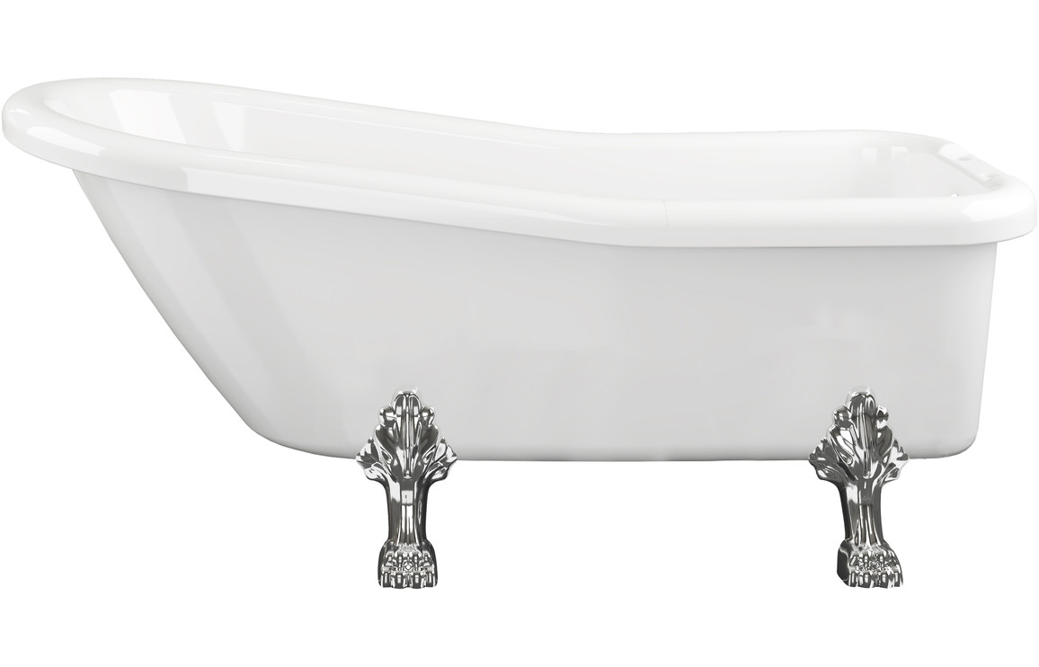 Freestanding Bath, Sylaria Freestanding 1530x670x760mm 2TH Bath w/Feet