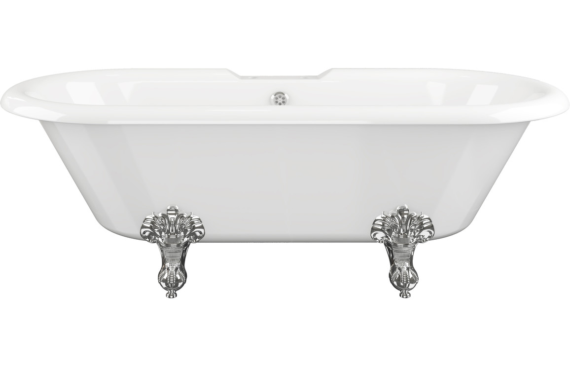 Freestanding Bath, Astramont Freestanding 1690x740x620mm 2TH Bath w/Feet - White