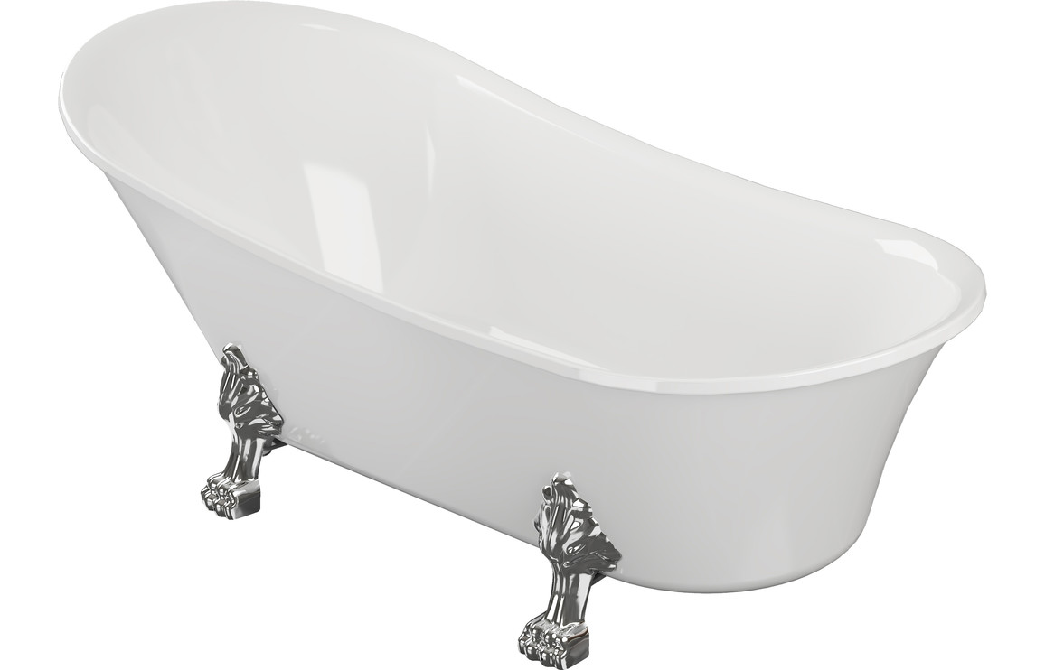 Freestanding Bath, Theoisse Freestanding 1620x700x770mm 0TH Bath w/Feet - Image 2