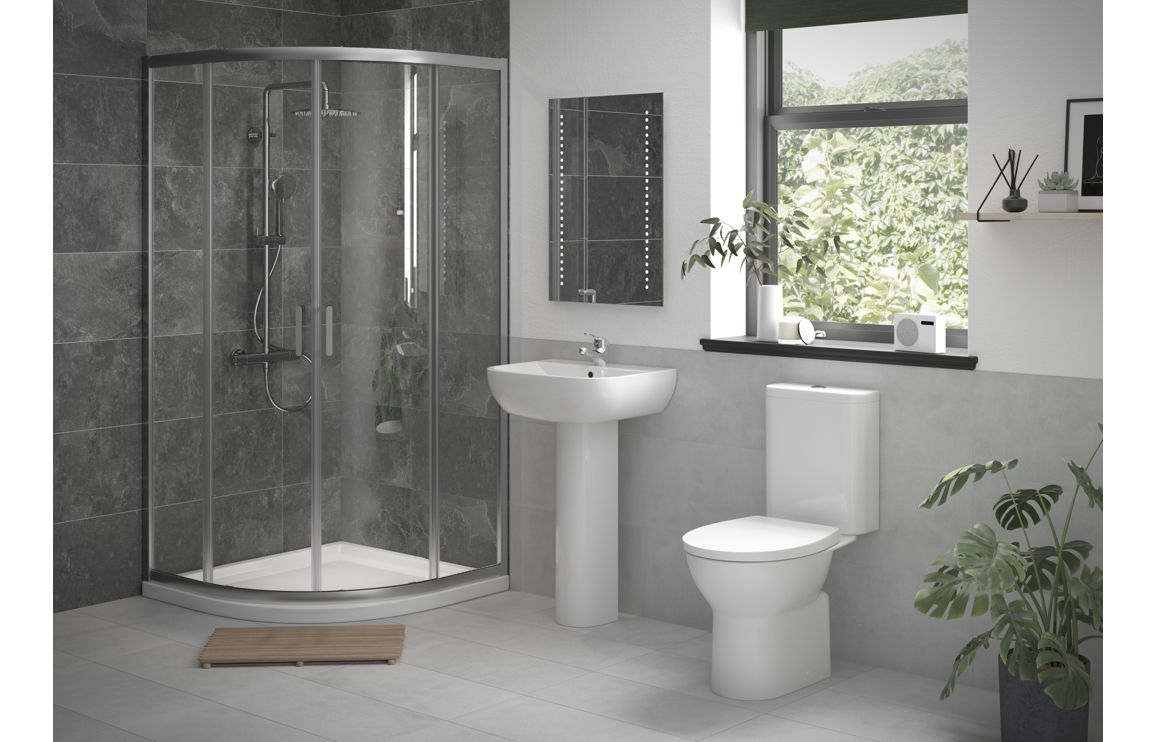 //2Go Full Suite w/900mm 2 Door Easy-Fit Quadrant & Tray, Bathroom Sets, Furniture Pack