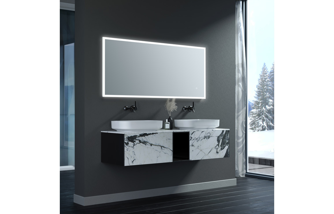 Mirrors, Galithia 600x1200mm Rectangle Edge-Lit LED Mirror - Image 3