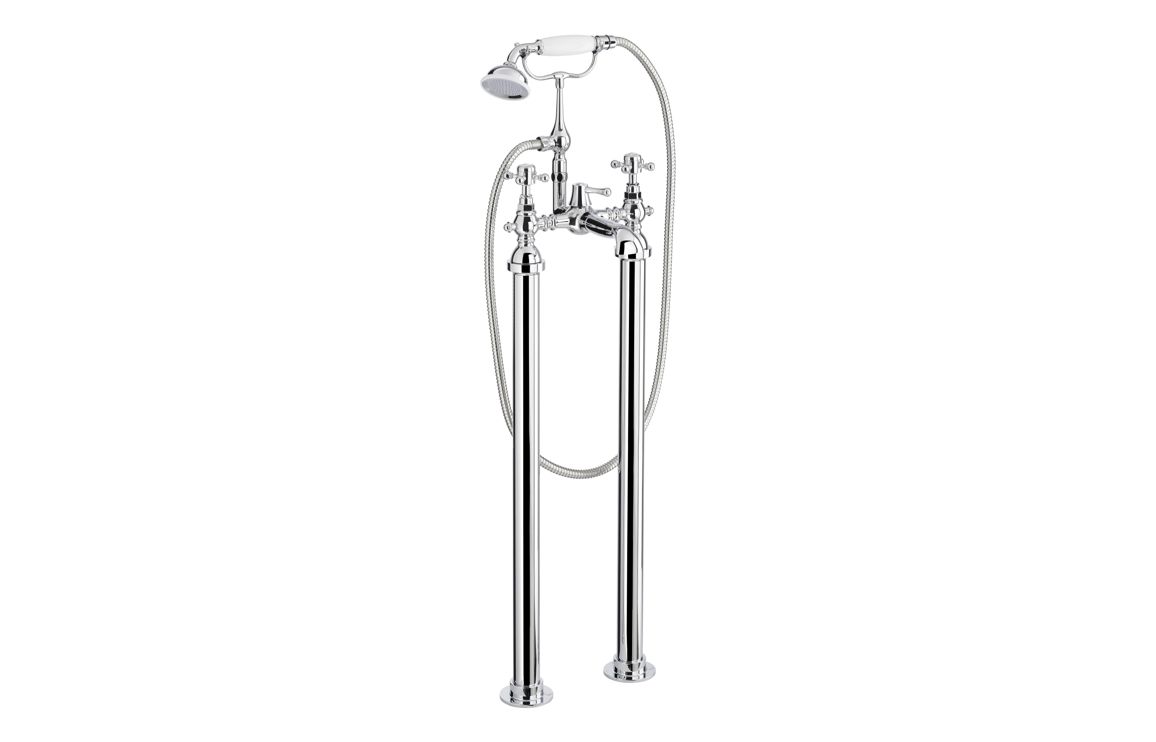 Abode Sentiment Extension Legs for Bath Filler & BSM - Chrome, Bathroom Taps