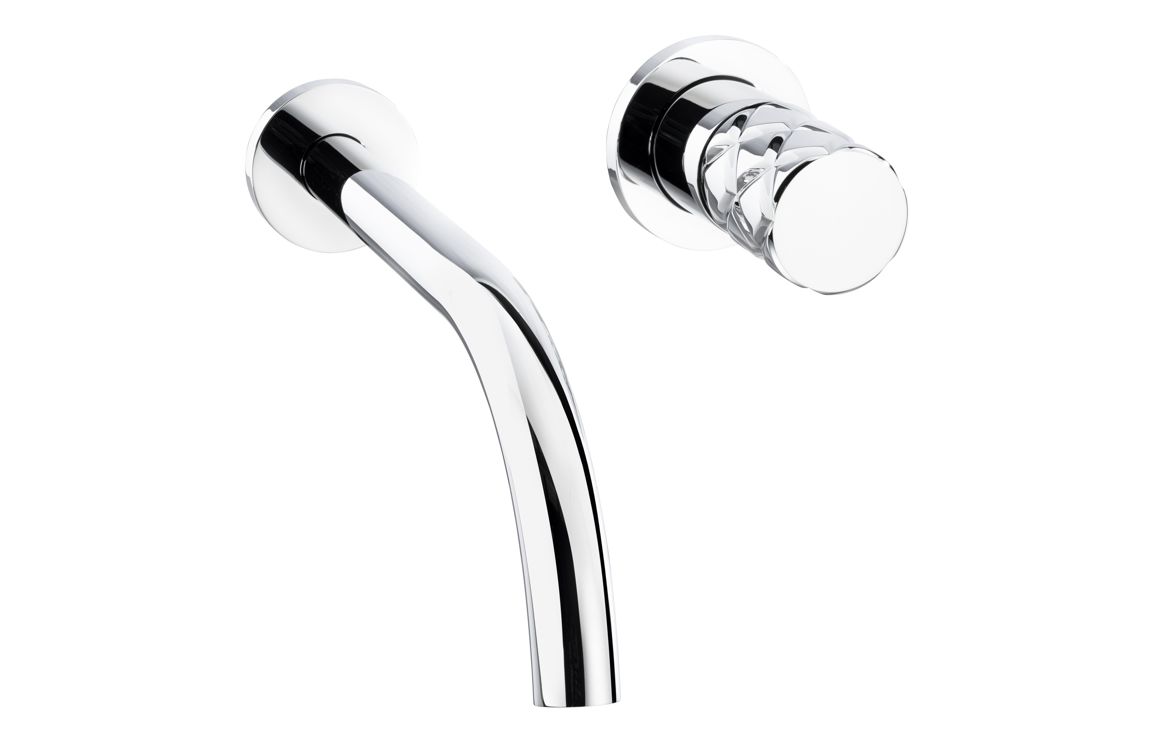 Abode Kite Wall Mounted Basin Mixer - Chrome, Bathroom Taps