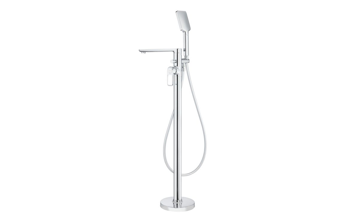 Abode Levarto Floor Standing Bath Shower Mixer - Chrome, Bathroom Taps
