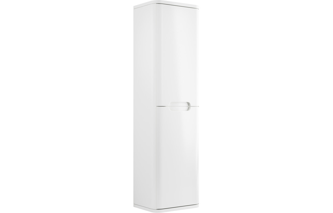 Philoise 350mm 2 Door Wall Hung Tall Unit - White Gloss,Furniture