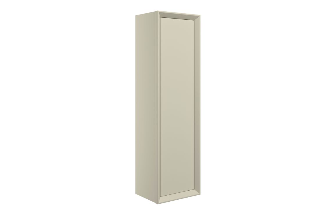 Galmont 345mm Wall Hung 1 Door Tall Unit - Matt Cotton,Furniture