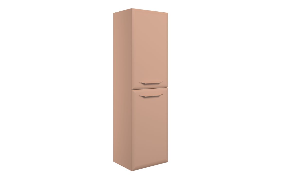 Mokala 400mm Wall Hung 2 Door Midi Boy Unit - Matt Apricot,Furniture