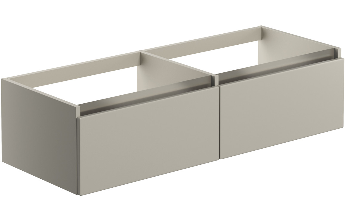Veraienne 1200mm Wall Hung Basin Unit Run (No Top) - Matt Latte,Furniture