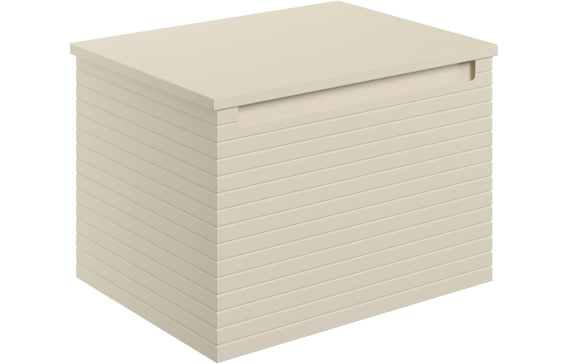 Calaelisse 610mm Wall Hung 1 Drawer Basin Unit & Worktop - Matt Cotton,Furniture