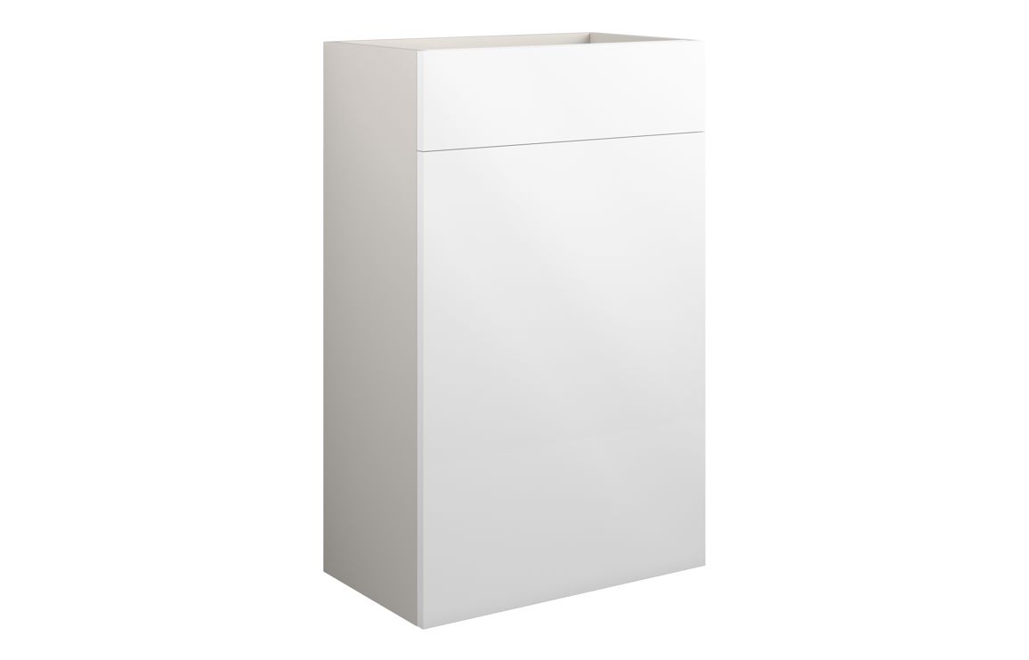 Theoden 500mm Standard WC Unit - White Gloss (Grey Cab),Furniture