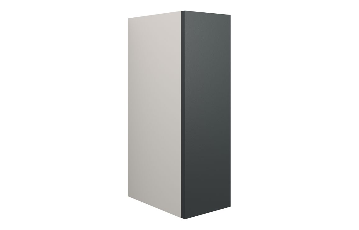 Theoden 200mm Standard Toilet Roll Unit - Matt Graphite Grey (Grey Cab),Furniture