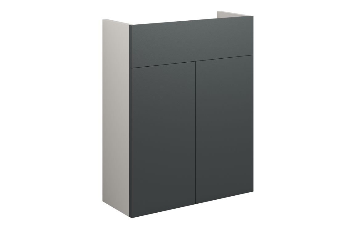 Theoden 500mm Slim Basin Unit - Matt Graphite Grey (Grey Cab),Furniture
