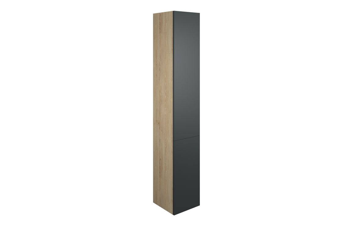 Theoden 300mm Tall Unit - Matt Graphite Grey (Oak Cab),Furniture