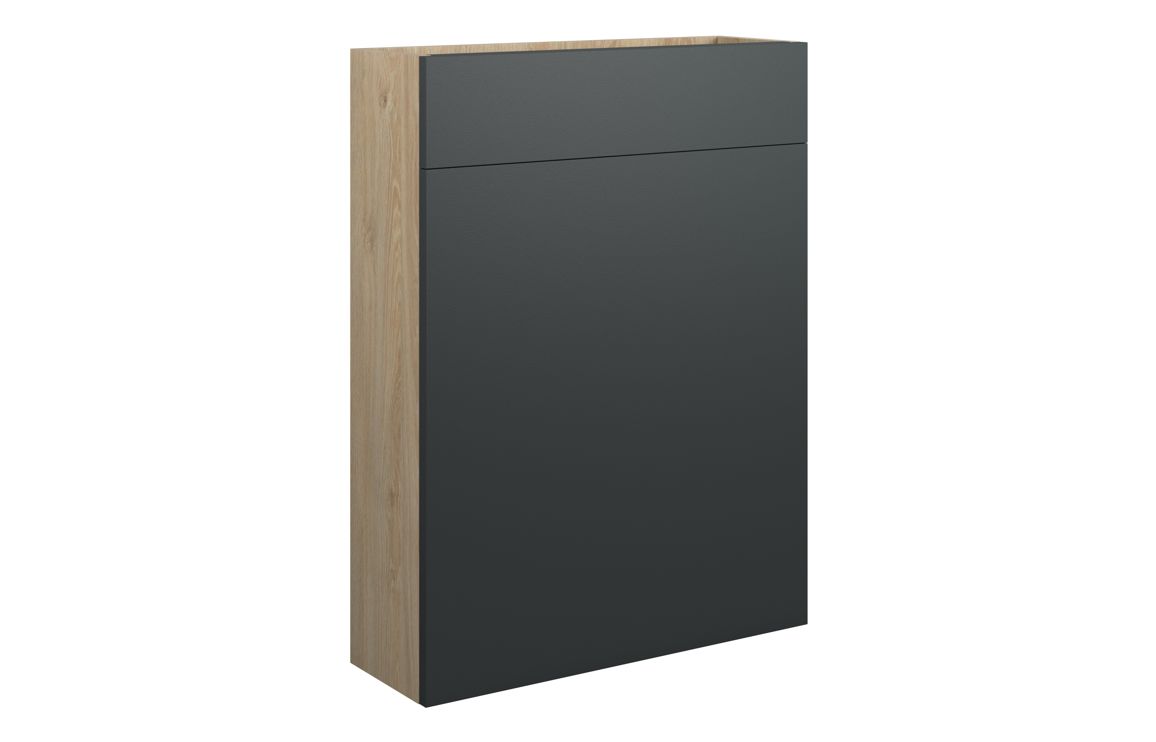 Theoden 600mm Slim WC Unit - Matt Graphite Grey (Oak Cab),Furniture