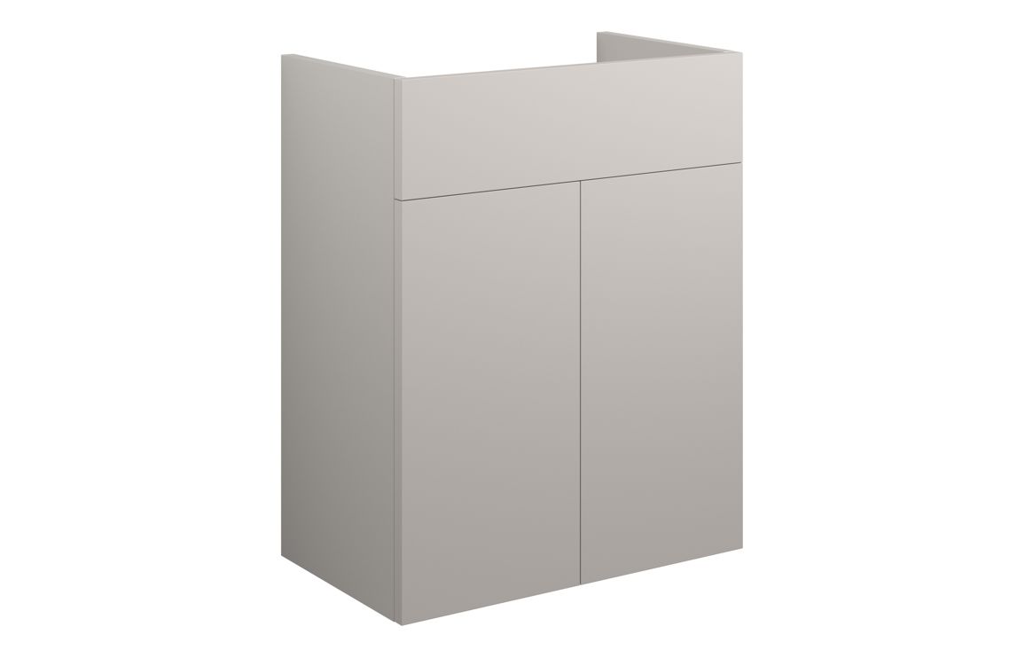 Theoden 500mm Standard Basin Unit - Matt Dove Grey (Grey Cab),Furniture