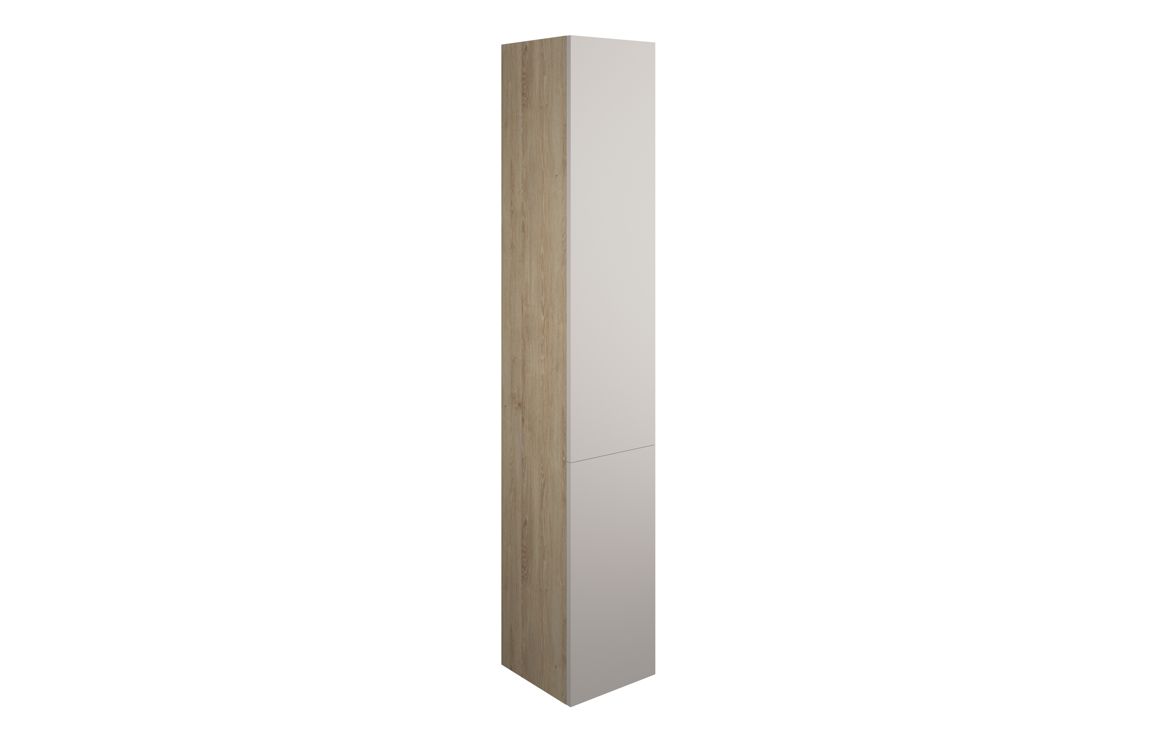 Theoden 300mm Tall Unit - Matt Dove Grey (Oak Cab),Furniture
