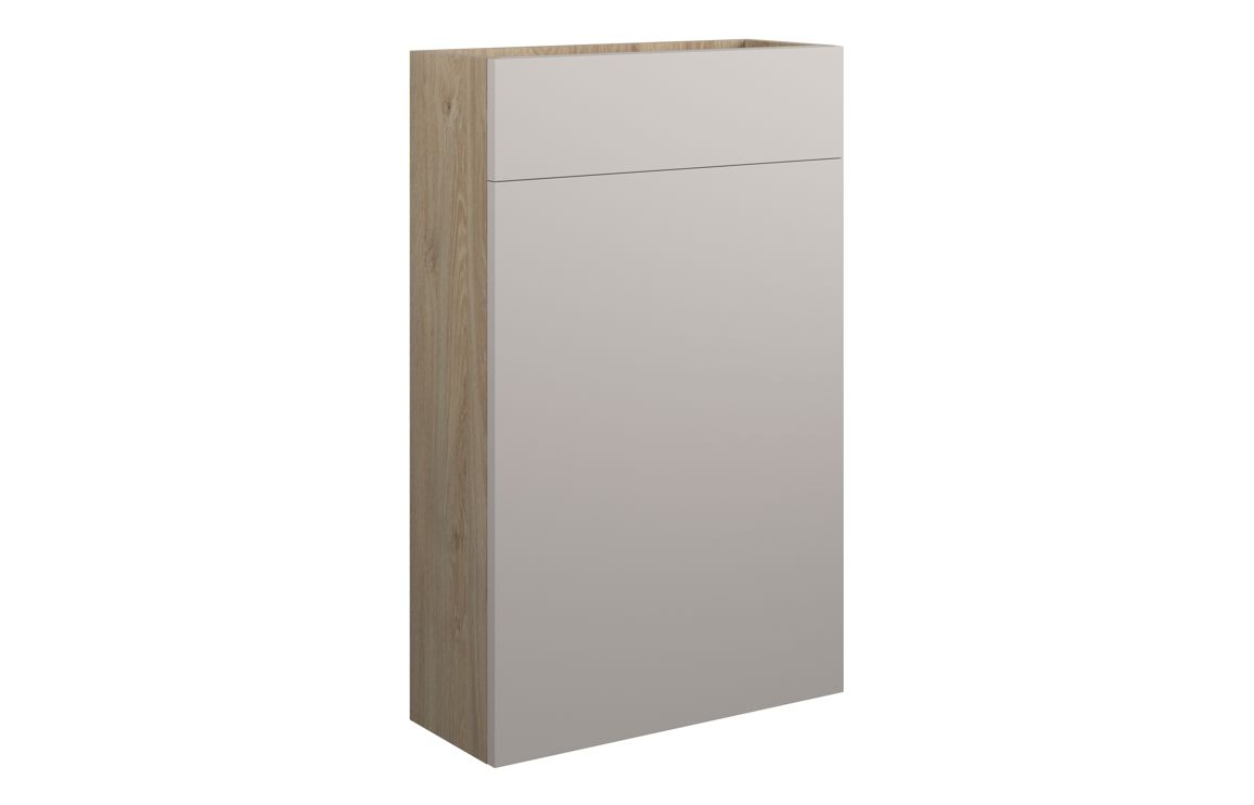 Theoden 500mm Slim WC Unit - Matt Dove Grey (Oak Cab),Furniture