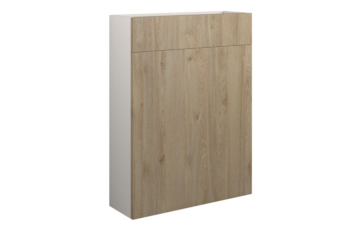 Theoden 600mm Slim WC Unit - Havana Oak (Grey Cab),Furniture