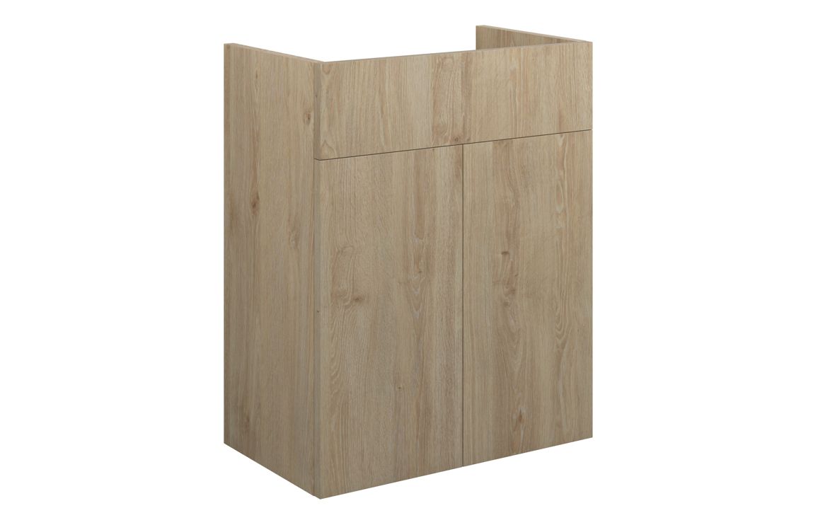 Theoden 500mm Standard Basin Unit - Havana Oak (Oak Cab),Furniture