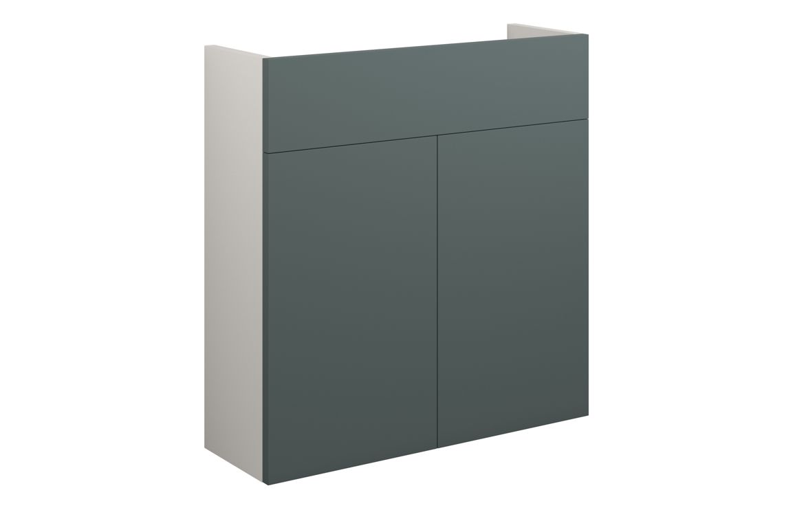Theoden 600mm Slim Basin Unit - Matt Green (Grey Cab),Furniture