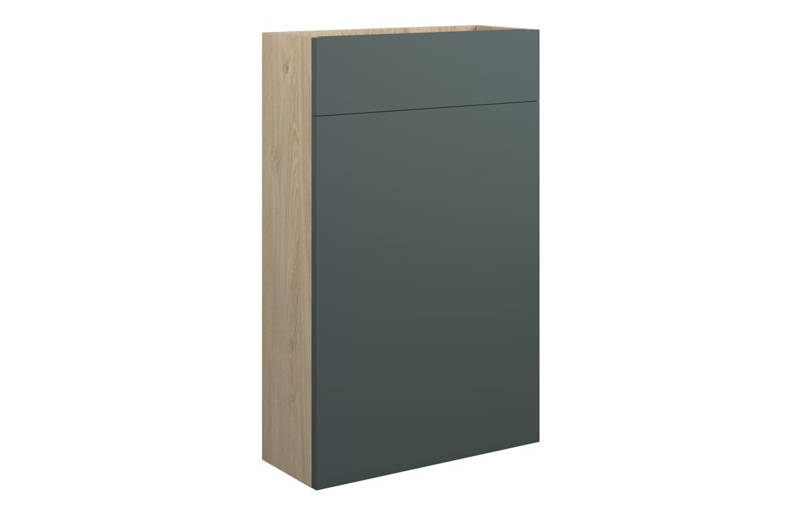Theoden 500mm Slim WC Unit - Matt Green (Oak Cab),Furniture