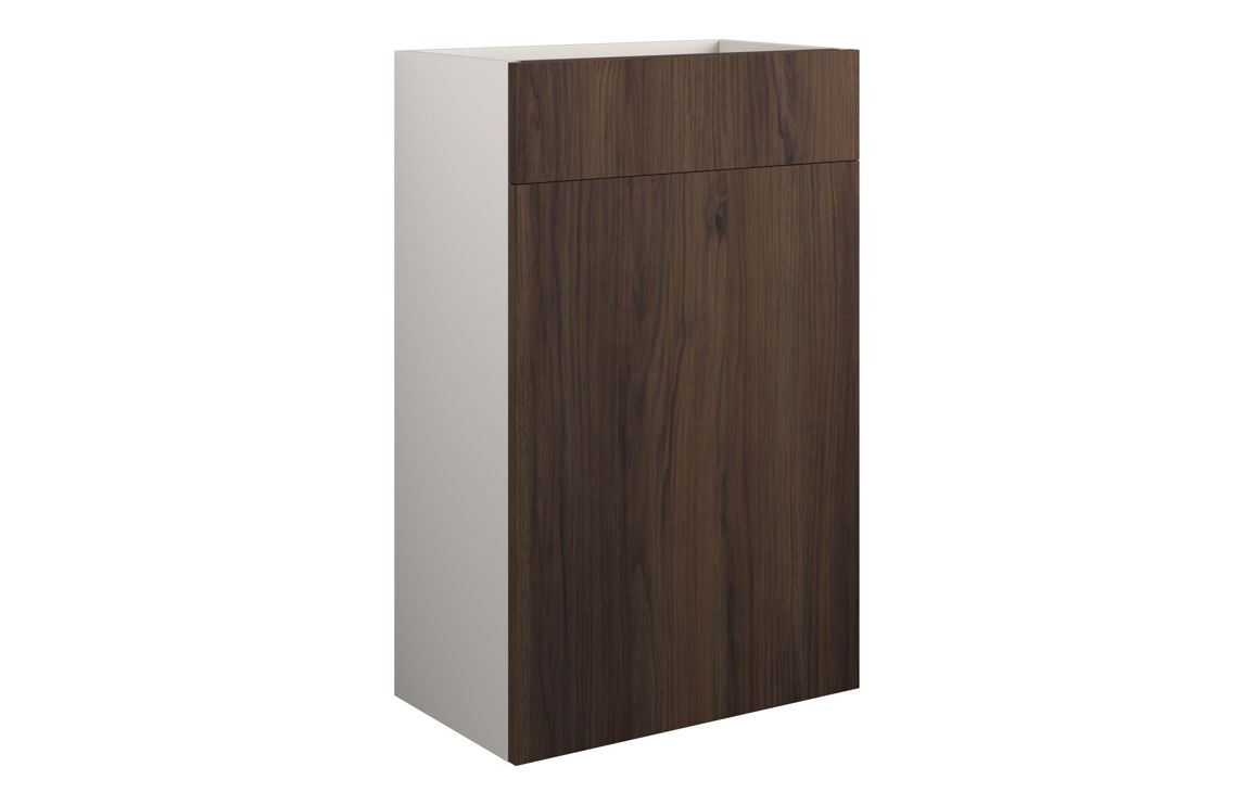 Theoden 500mm Standard WC Unit - Warm Walnut (Grey Cab),Furniture
