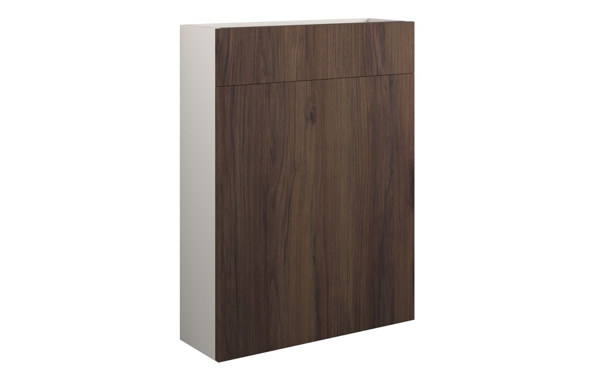 Theoden 600mm Slim WC Unit - Warm Walnut (Grey Cab),Furniture