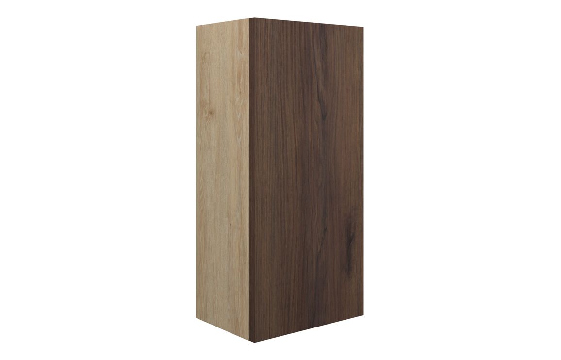 Theoden 300mm Slim Base Unit - Warm Walnut (Oak Cab),Furniture