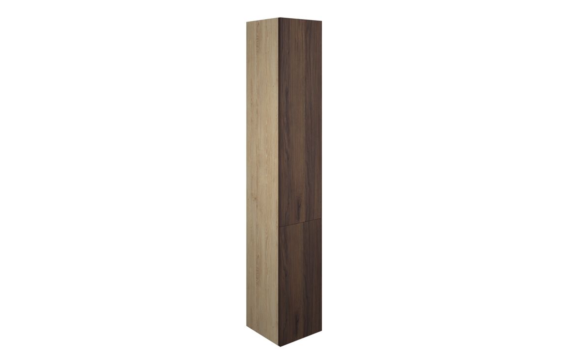 Theoden 300mm Tall Unit - Warm Walnut (Oak Cab),Furniture