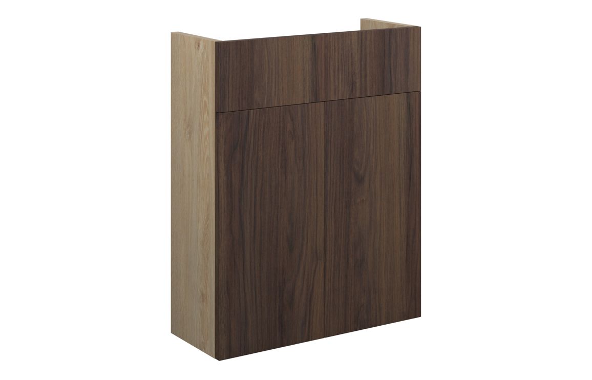 Theoden 500mm Slim Basin Unit - Warm Walnut (Oak Cab),Furniture