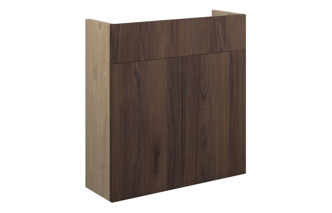 Theoden 600mm Slim Basin Unit - Warm Walnut (Oak Cab),Furniture