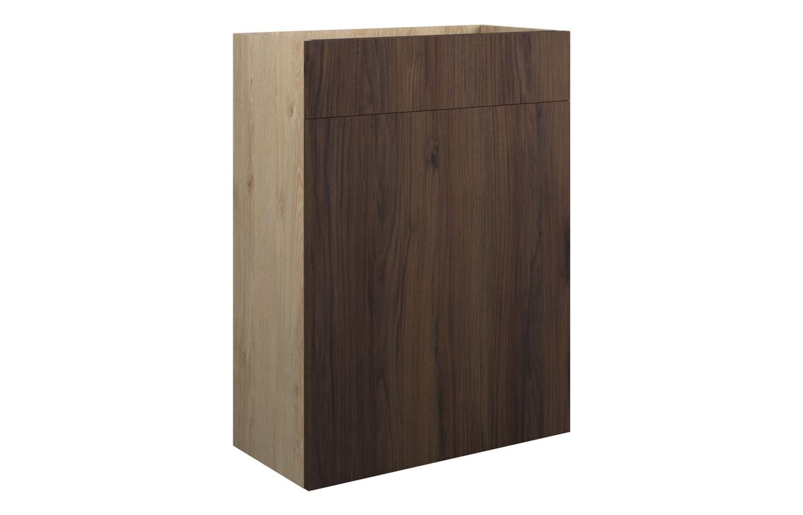 Theoden 600mm Standard WC Unit - Warm Walnut (Oak Cab),Furniture