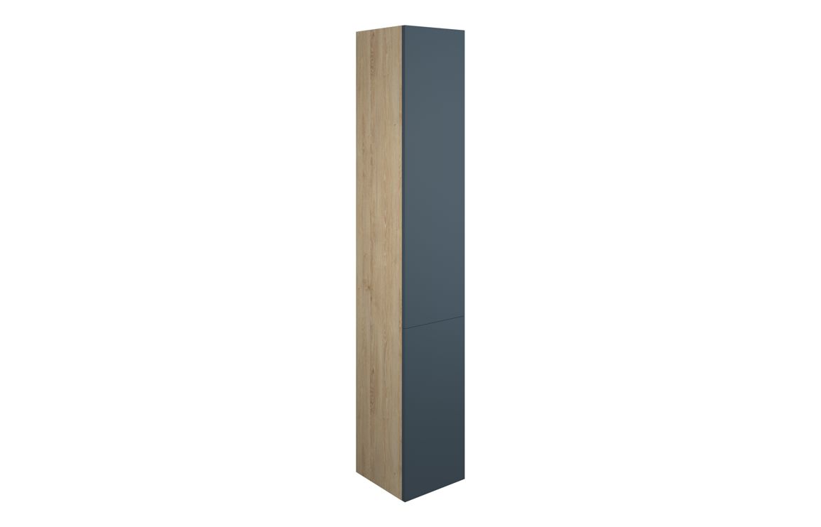 Theoden 300mm Tall Unit - Matt Arley Blue (Oak Cab),Furniture