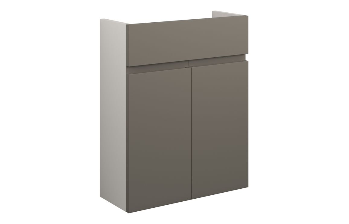 Maycarees 500mm Slim Basin Unit - Matt Stone (Grey Cab),Furniture