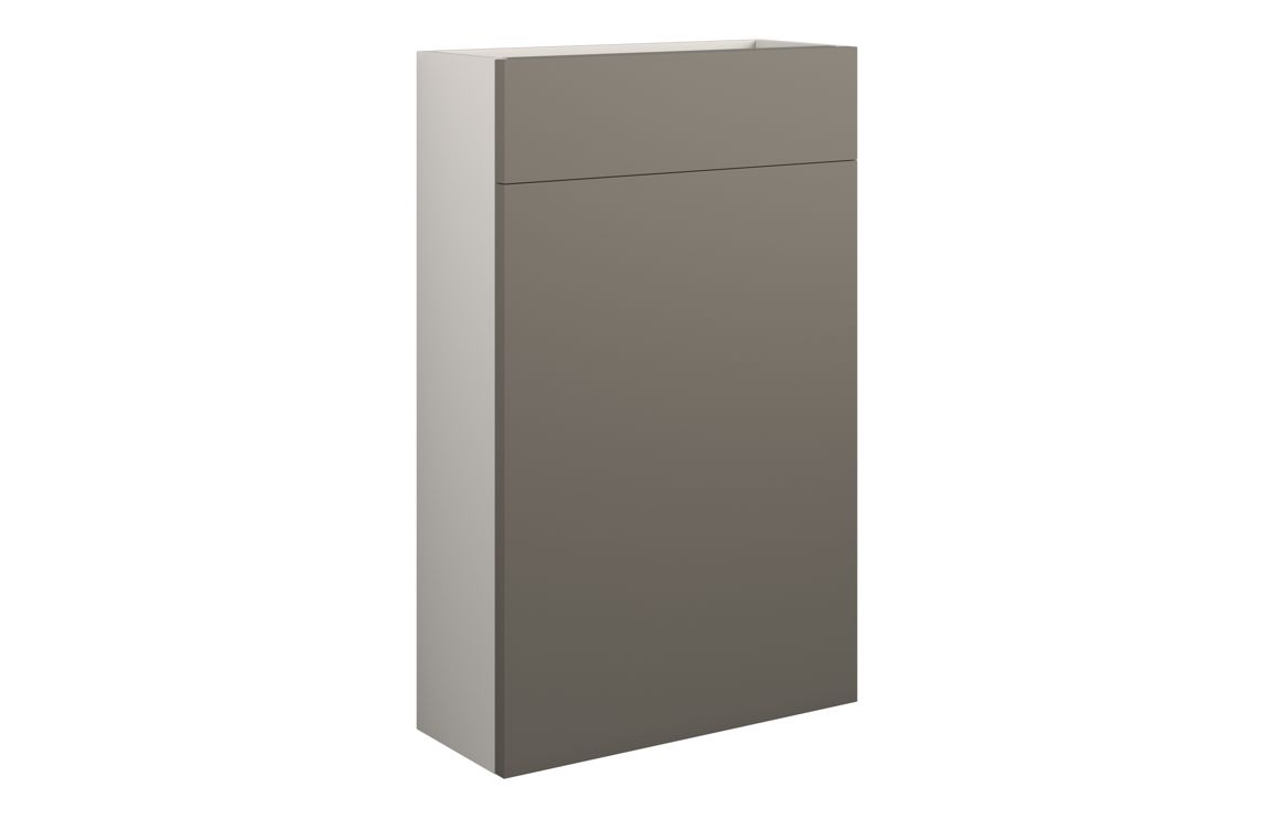 Maycarees 500mm Slim WC Unit - Matt Stone (Grey Cab),Furniture
