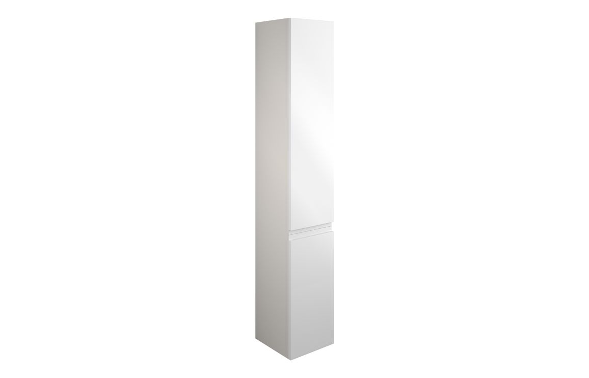 Maycarees 300mm Tall Unit - White Gloss (Grey Cab),Furniture