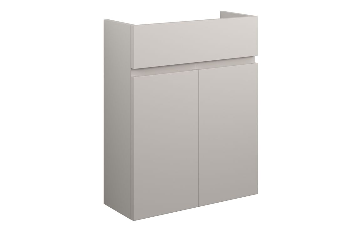 Maycarees 500mm Slim Basin Unit - Matt Dove Grey (Grey Cab),Furniture