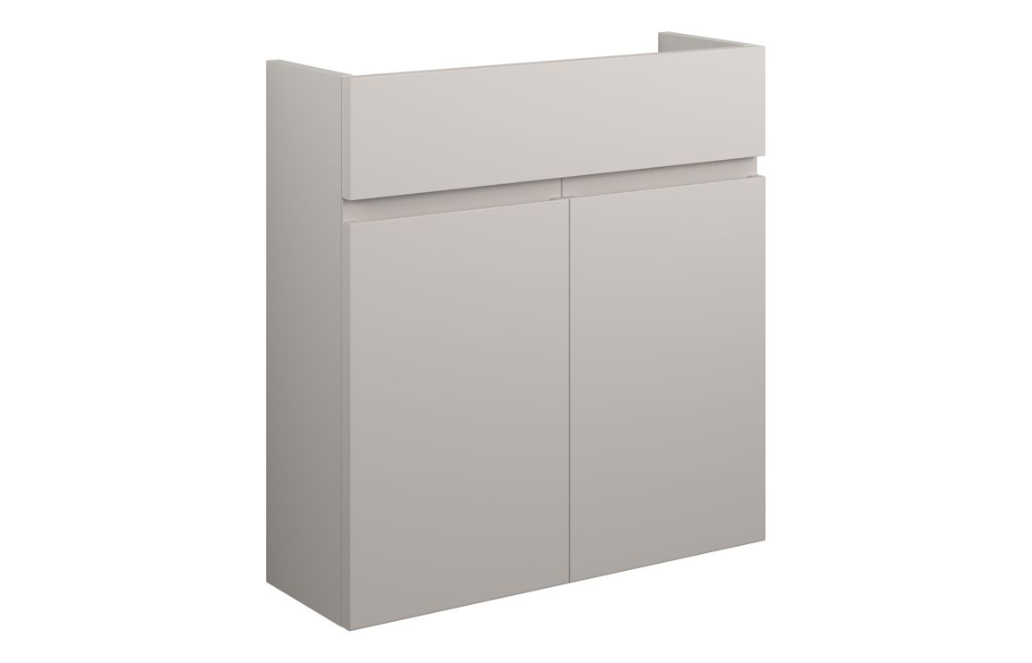Maycarees 600mm Slim Basin Unit - Matt Dove Grey (Grey Cab),Furniture