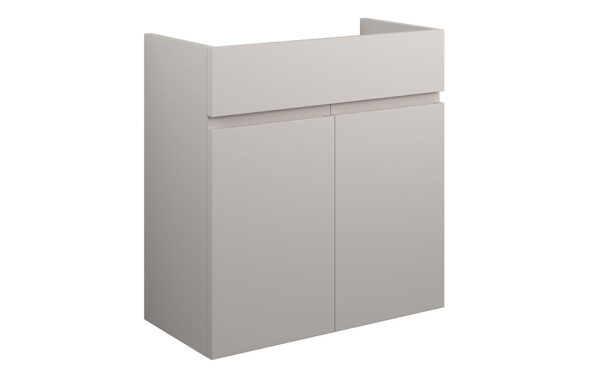Maycarees 600mm Standard Basin Unit - Matt Dove Grey (Grey Cab),Furniture