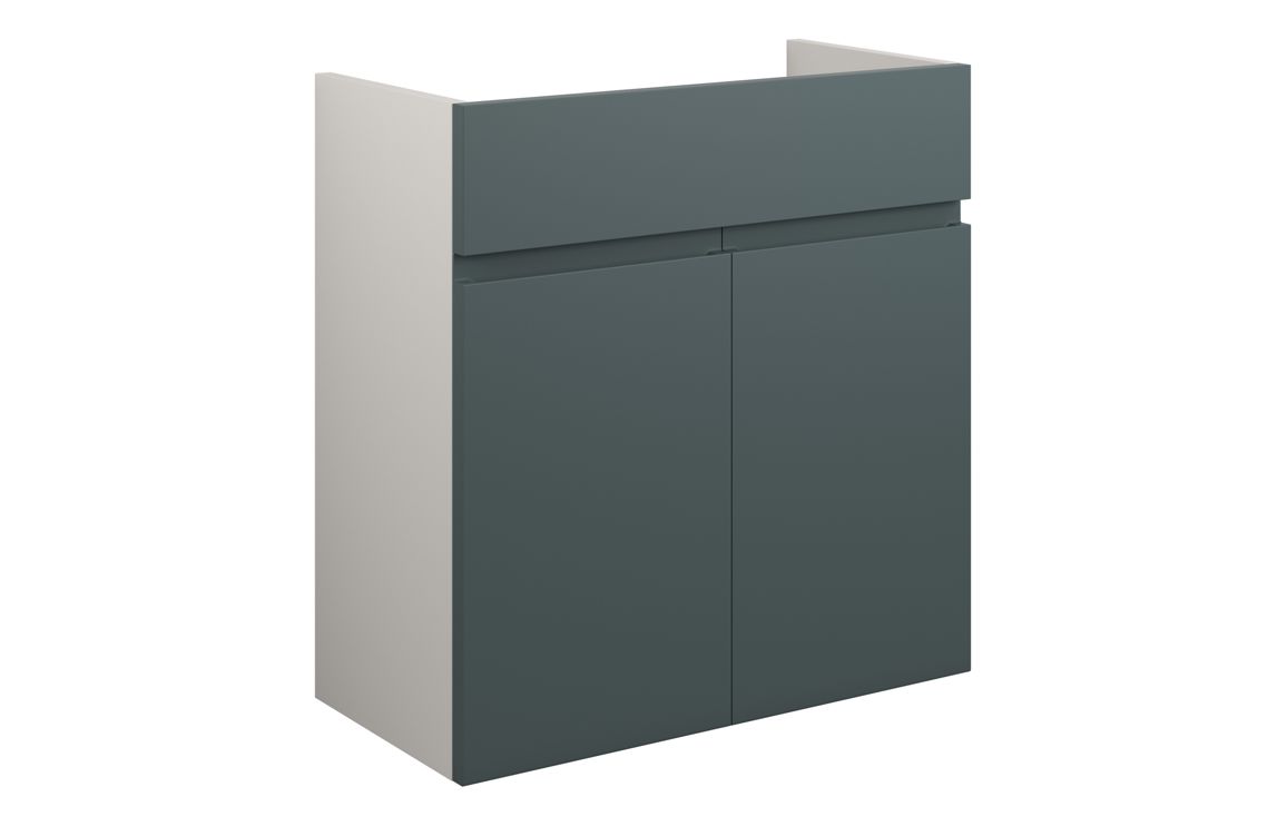 Maycarees 600mm Standard Basin Unit - Matt Green Camo (Grey Cab),Furniture