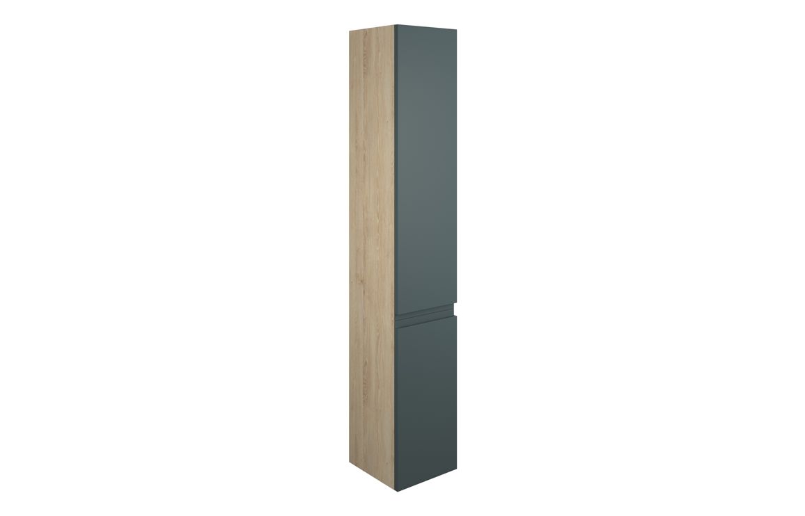 Maycarees 300mm Tall Unit - Matt Green Camo (Oak Cab),Furniture