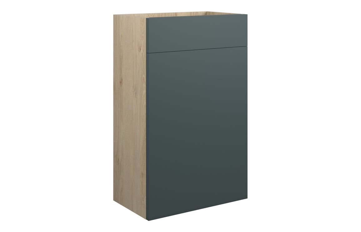 Maycarees 500mm Standard WC Unit - Matt Green Camo (Oak Cab),Furniture