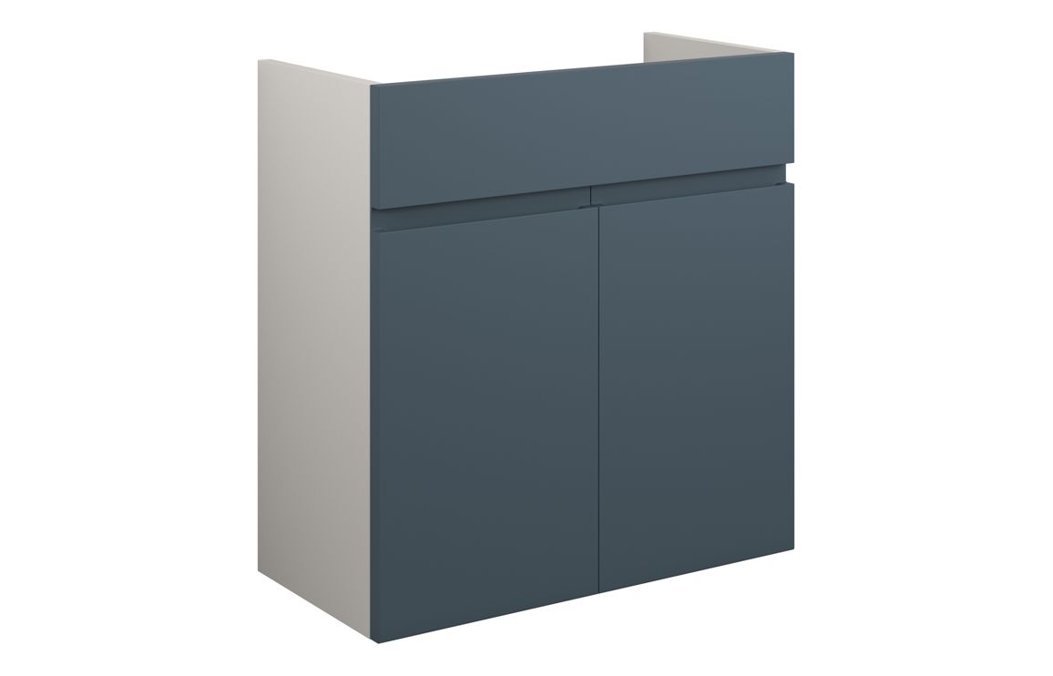 Maycarees 600mm Standard Basin Unit - Matt Arley Blue (Grey Cab),Furniture