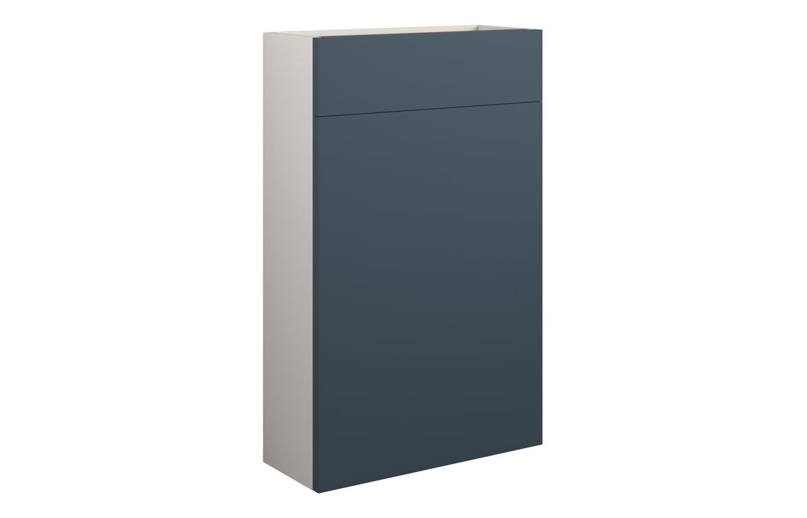 Maycarees 500mm Slim WC Unit - Matt Arley Blue (Grey Cab),Furniture