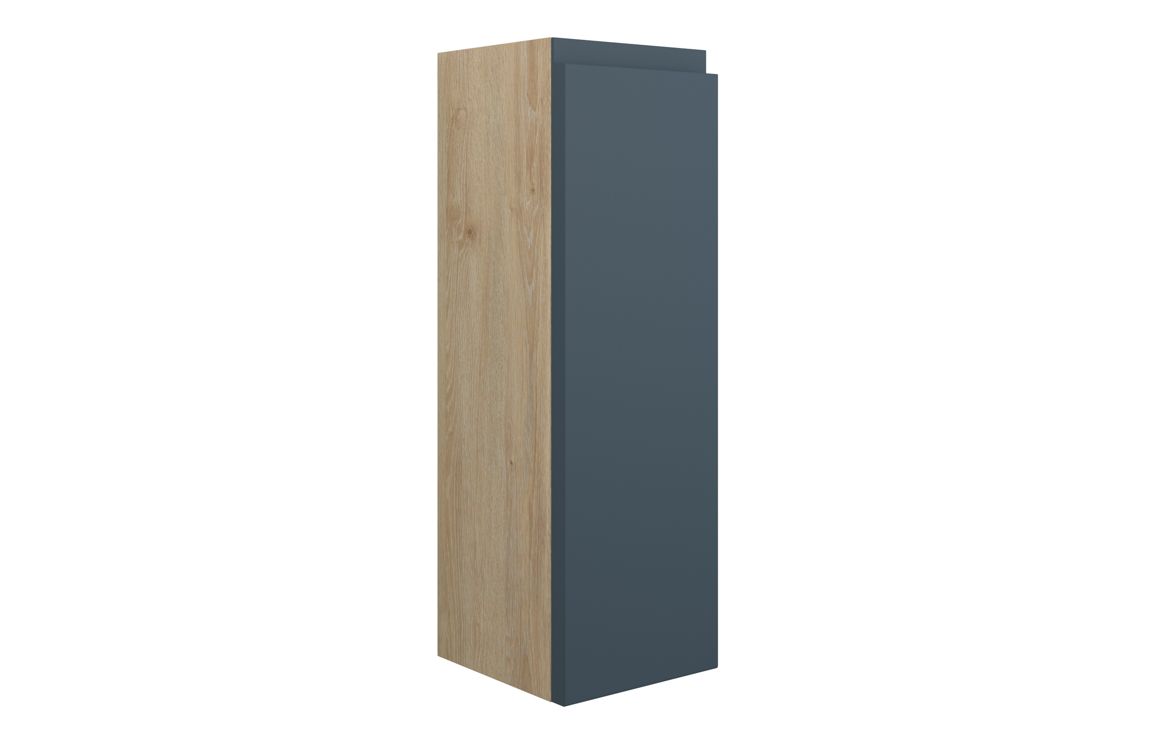 Maycarees 200mm Slim Base Unit - Matt Arley Blue (Oak Cab),Furniture