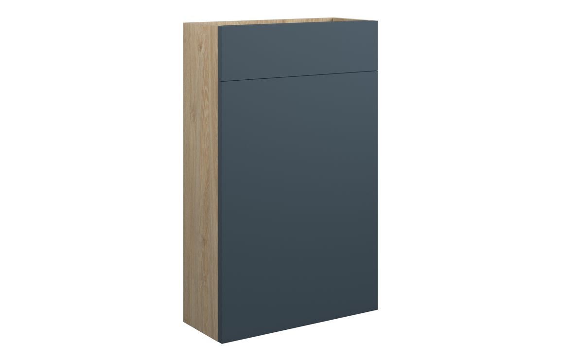 Maycarees 500mm Slim WC Unit - Matt Arley Blue (Oak Cab),Furniture