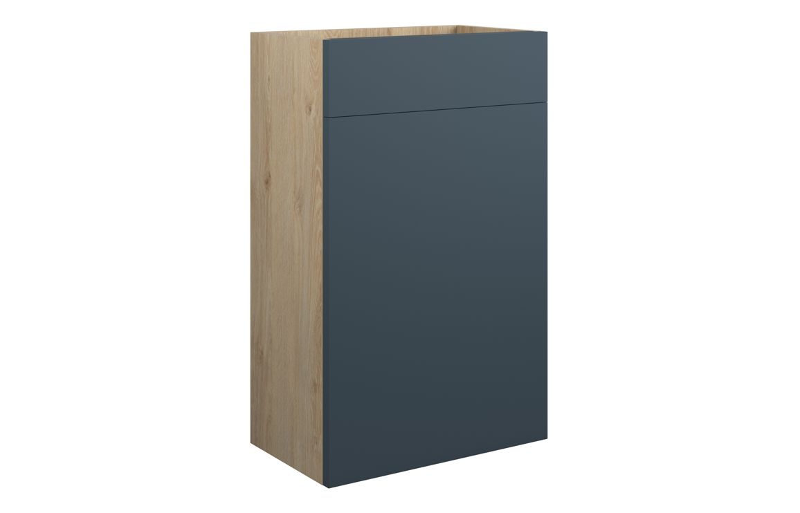 Maycarees 500mm Standard WC Unit - Matt Arley Blue (Oak Cab),Furniture