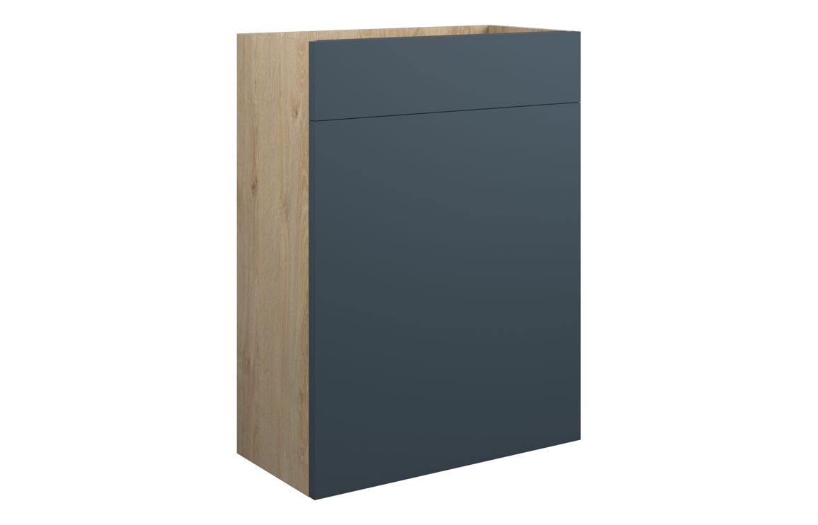 Maycarees 600mm Standard WC Unit - Matt Arley Blue (Oak Cab),Furniture