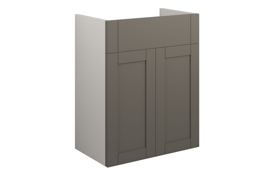Beya 500mm Standard Basin Unit - Matt Stone (Grey Cab),Furniture