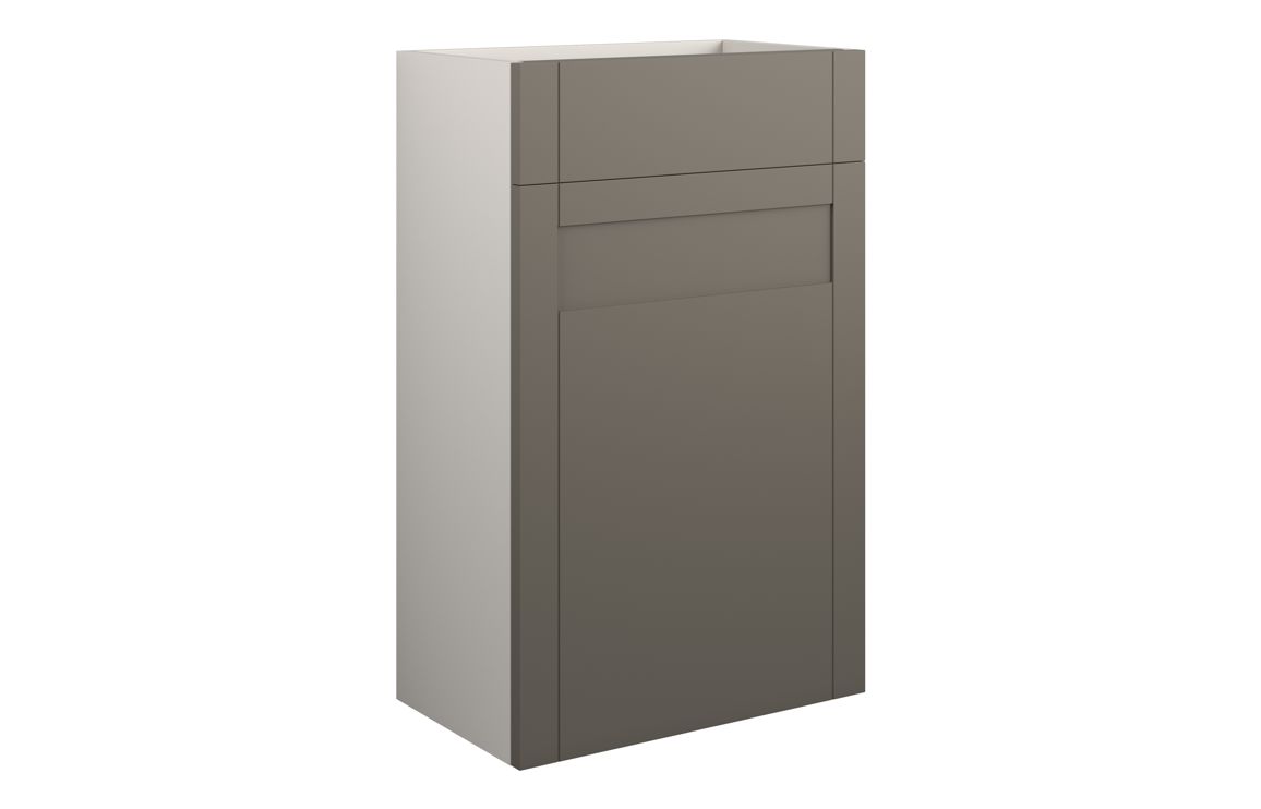 Beya 500mm Standard WC Unit - Matt Stone (Grey Cab),Furniture